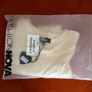 Fashion Nova Ivory Tee